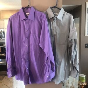 (2) Joseph Abboud shirts